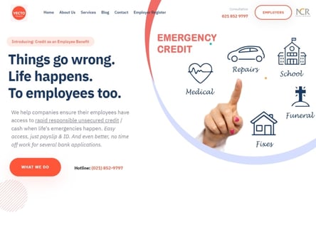 VECTO Finance homepage