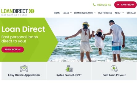 Loan Direct homepage