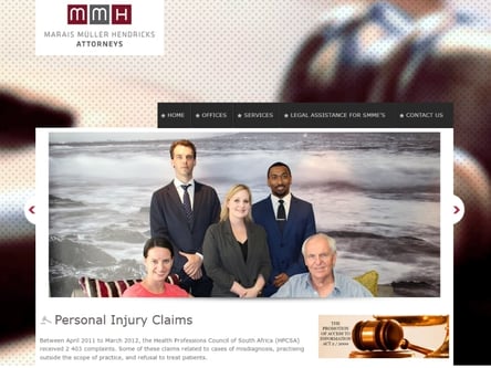 Marais Müller Attorneys homepage