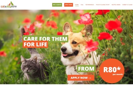 Dog Sure homepage