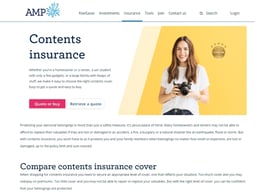 AMP Contents insurance