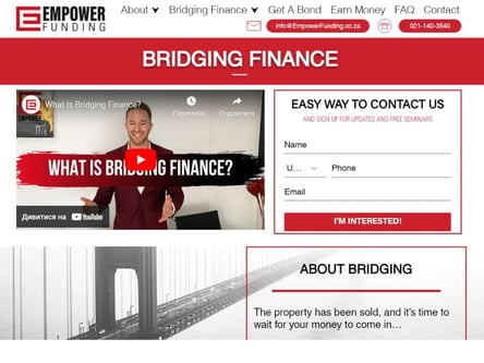 Empower Funding homepage