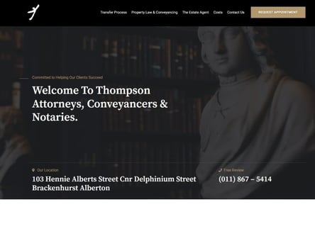 Thompsons Solicitors homepage