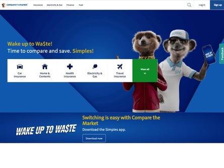 Compare the Market homepage