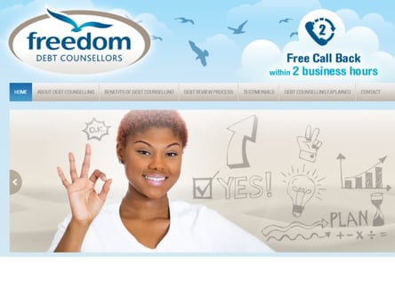 Freedom Debt Counsellors homepage