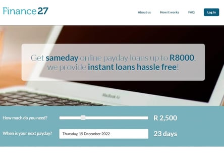 Finance 27 homepage