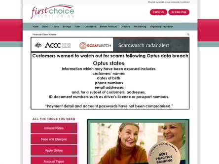 First Choice homepage
