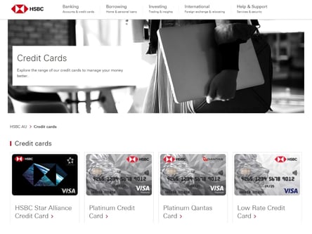 HSBC homepage