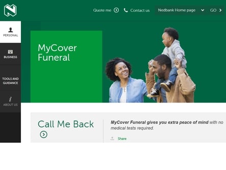 Nedbank homepage