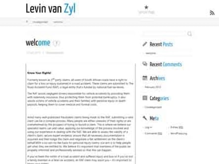 Levin van Zyl Incorporated homepage