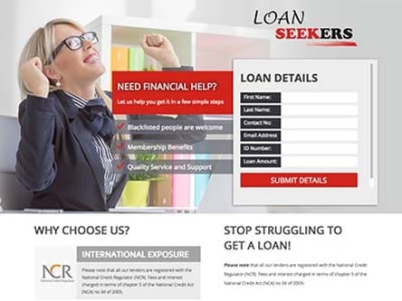 Loan Seekers homepage