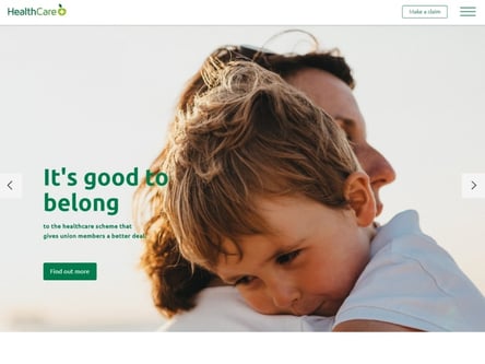 HealthCare Plus homepage