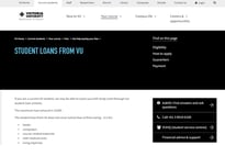 Victoria University Student loan