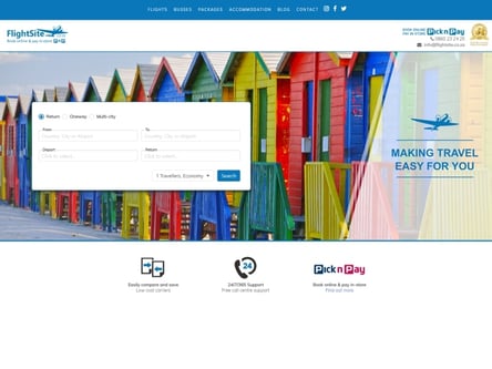FlightSite homepage