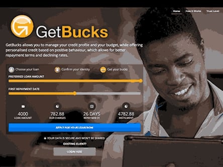 GetBucks homepage