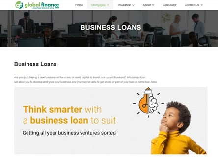 Global Finance homepage