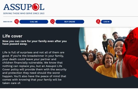 Assupol homepage