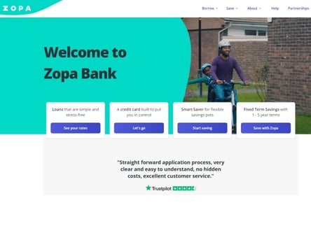 Zopa homepage