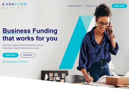 Cash Flow Capital homepage