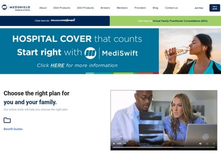 Medshield homepage