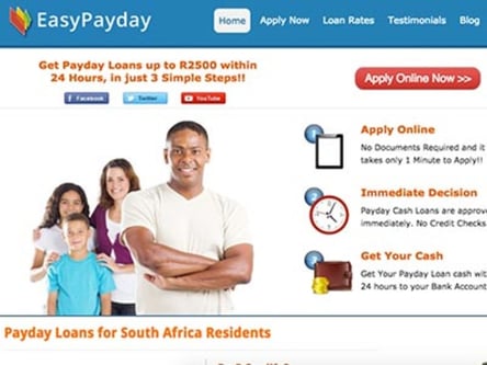 Easy Payday homepage