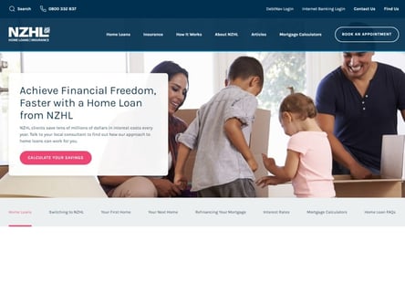 NZ Home Loans homepage