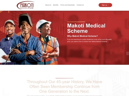 Makoti Medical Aid homepage