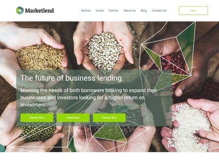 MarketLend homepage