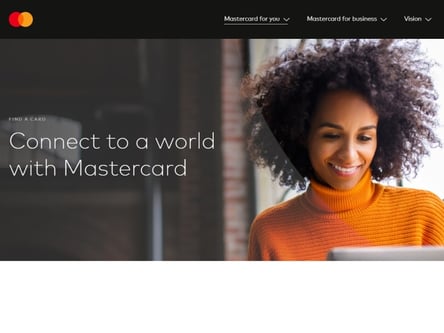MasterCard homepage