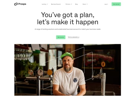 Prospa homepage