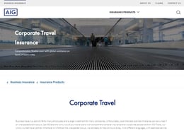 AIG Travel insurance