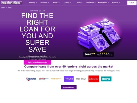 Money Super Market Loans homepage