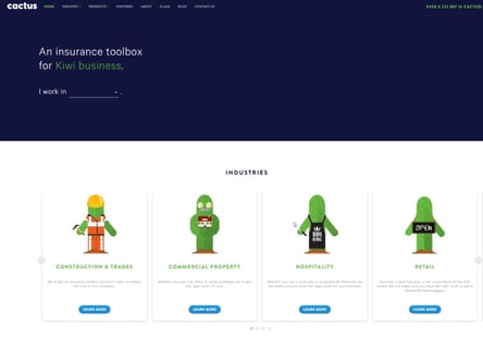 Cactus homepage