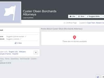 Cyster Olsen Borchards Attorneys homepage