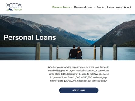 Easy Loans homepage