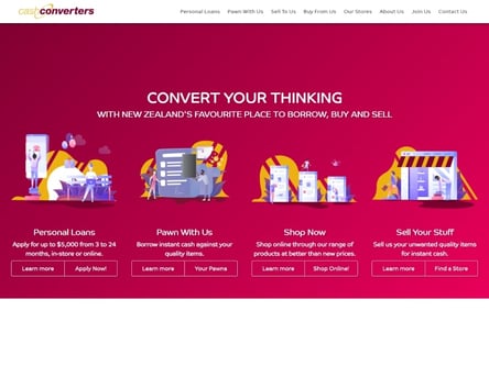 Cash Converters homepage