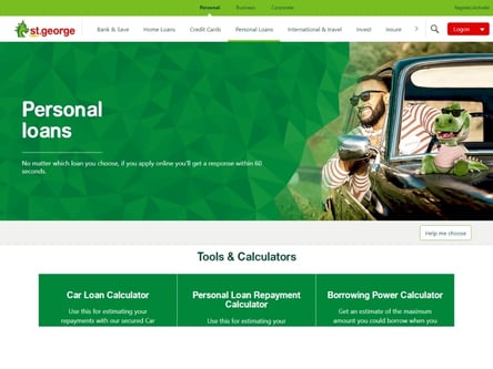 St George homepage