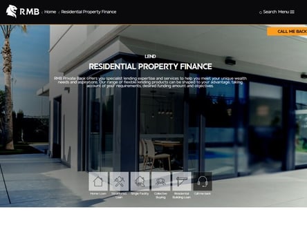 RMB Bank homepage