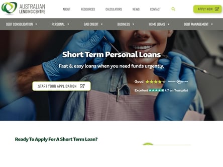 Australian Lending Centre homepage