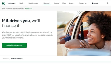 Nedbank homepage