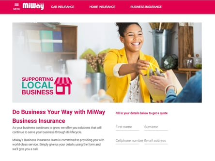 MiWay homepage