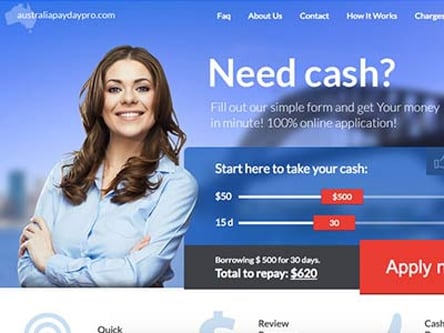 Australia Payday Pro homepage