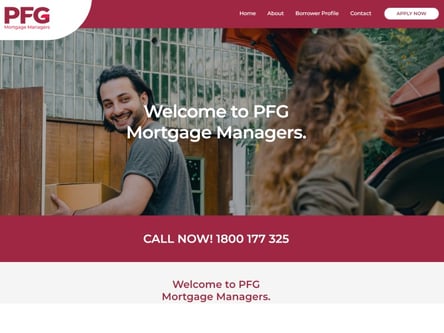 PFG Mortgage Managers homepage
