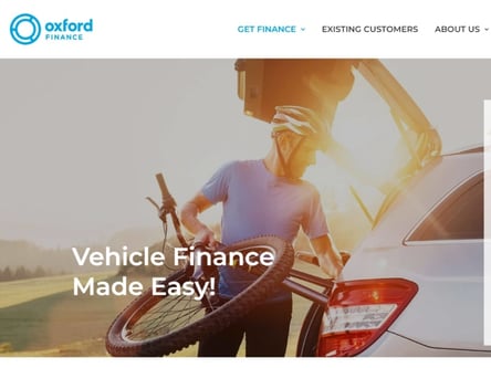 Oxford Finance homepage
