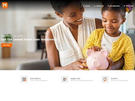 SA Home Loans homepage
