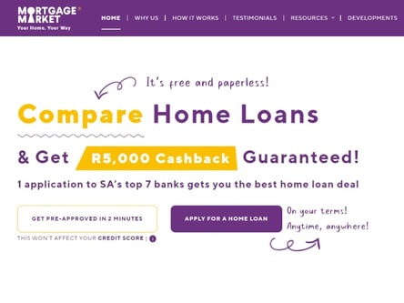 Mortgage Market homepage