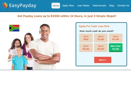 Easy Payday homepage