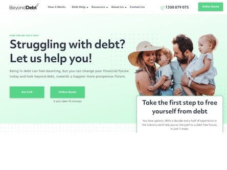 Debt Mediators homepage