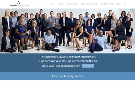 Adendorff Attorneys homepage
