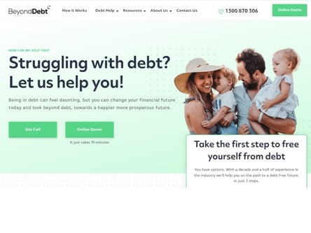 Beyond Debt homepage